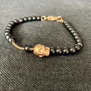 ARZ STEEL- Rose Gold Skull Bracelet